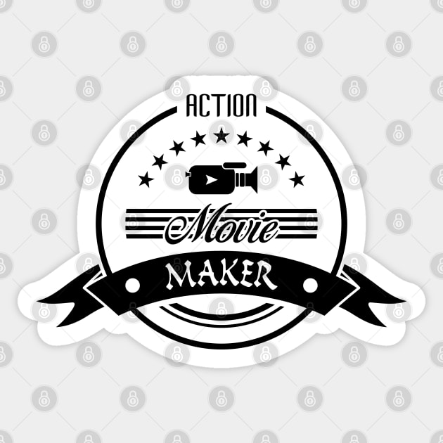 06 - Action Movie Maker Sticker by SanTees